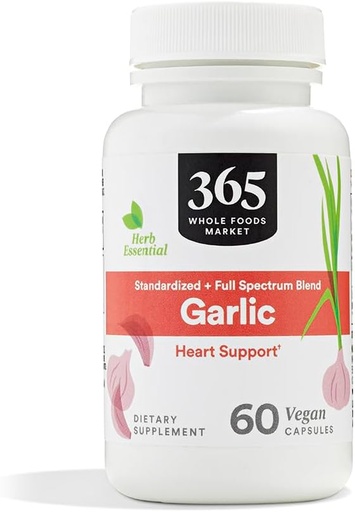 [BRSRMAYQBZYW2F35] 365 by Whole Foods Market, Diet Diyetary Supplement, Vegan Capsules, Supports Heart Health, 60 Count