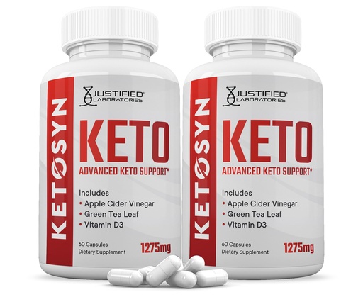 [BRSRAYAQPMHQ2CTO] (2 Pack) Ketosyn Keto ACV Pills 1275MG Keto Support Blend Capsule Alternative to Keto ACV Gummies Formulated with Apple Cider Vinegar Extra Virgin Olive Oil Powder Green Tea Leaf 120 Capsules