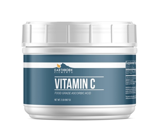 [BRSWG2Q2DMPBAYA7] Earthborn Elements Vitamin C Powder (2 lb), Ascorbic Acid, Supplement & Cleaner