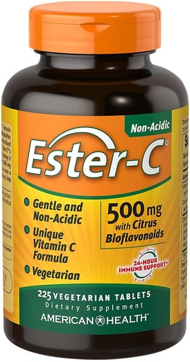 [BRSWIED6CV4B43D4] Ester-Vitamine C avec agrumes Bioflavonoïdes 500 Milligrammes 225 Tablets de légumes