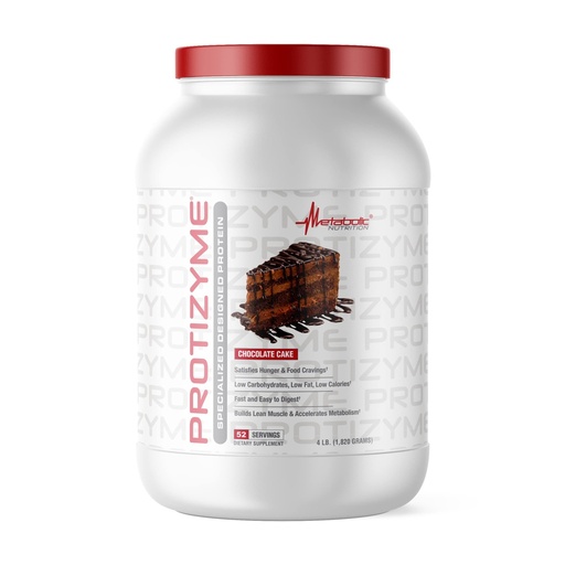 [BRSW2BAZDEARYEY2] Metabolic Nutrition, Protizyme, 100% Whey Protein Powder, High Protein, Low Carb, Low Fat Whey Protein, Digestive Enzymes, 24 Essential Vitamins and Minerals, 4 Pound, 52 Servings
