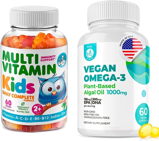 [BRSRMEABOIBWK2DF] DR. MORITZ Enfants Gommies multivitamines et légumes Omega 60 Softgels