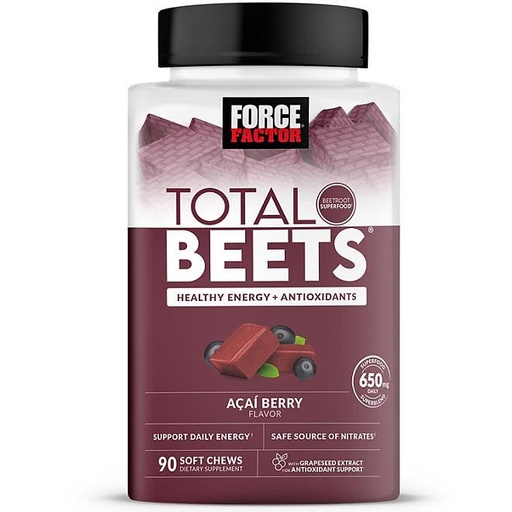 [BRSROAADCQPQIAI4] Total Beets, Beet Root Superfood Soft Chews, Acai Berry (90 ct.)