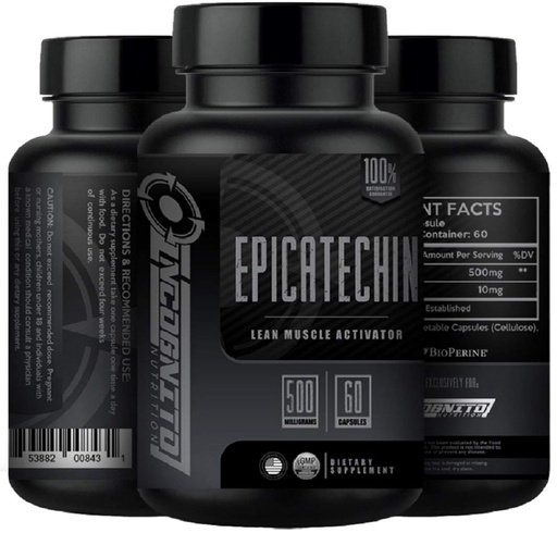 [BRSWYYAYCQAQKCA4] EPICATECHIN | Extra Strength | 500 MGS Per Serving x 60 Servings | Increase Protein Synthesis | May Reduce Myostatin (1)