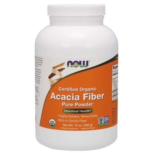 [BRSWIB3RBMOWMEQZ] Now Foods Fiber Powder, Organic Acacia, 12-Ounce (Pack of 3)