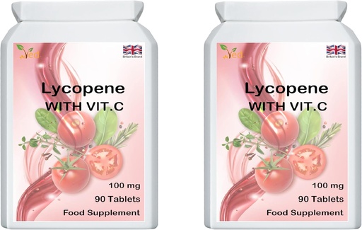 [BRSRAZLRDEGWEFL2] Ved Lycopene Supplement | 100mg 90 Tablets (Pack of 2)