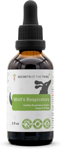 [BRSRAY37B4OQIYDP] Wolf's Respiratory | Natural Herbal Dietary Supplement | Healthy Respiratory System Support in Dogs | Alcohol-Free Extract, Linden, Elder Flowers, Chamomile, Peppermint, Fennel 2 oz