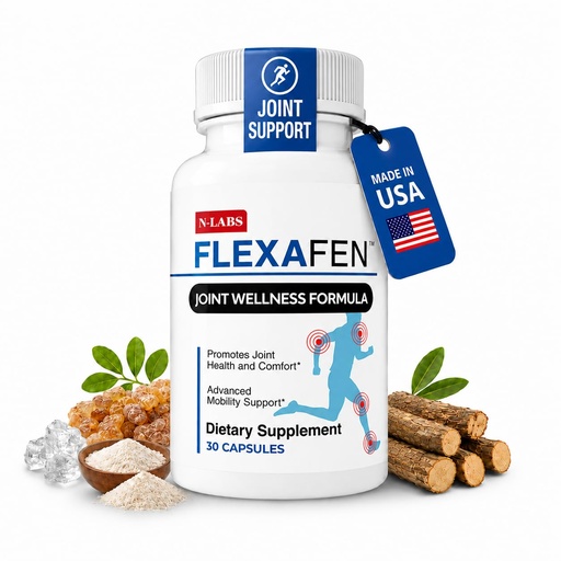 [BRSROFQ6CUMWKCDU] N-Labs Flexafen Joint Support Supplement – Joint Health Support with MSM, Collagen Type 2, Hyaluronic Acid, Boron & White Willow Bark – Supports Joint Comfort, Flexibility & Mobility – 30 Capsules