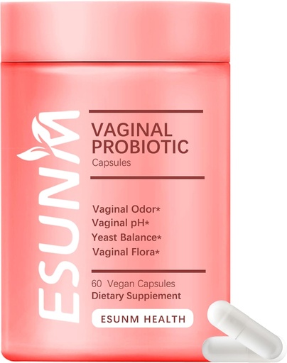 [BRSRA2YDA4HWOET7] Women's Vaginal Health Supplement,Vaginal Probiotics for Women pH Balance Prebiotics & Lactobacillus Probiotic,Promote Healthy Vaginal Odor & Vaginal Flora, 60 Count