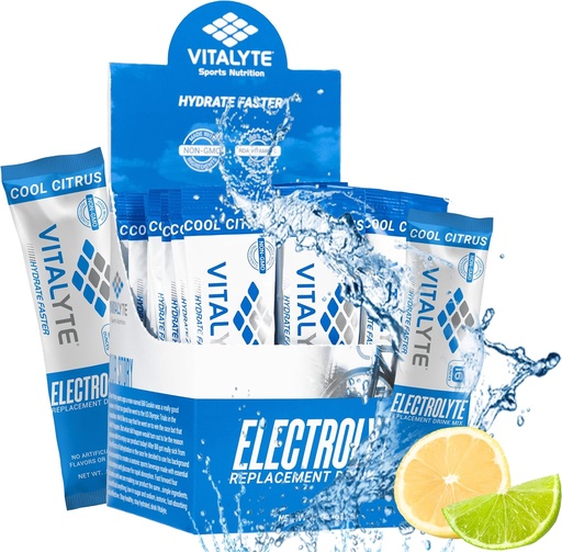 [BRSWIFQOAF6GC33U] Vitallyte Electrolytes Packets Isotonic Sports Drinks - Електролити Packets Sports Хранене Електролитни резервни напитки Дехидратация Relief Packets
