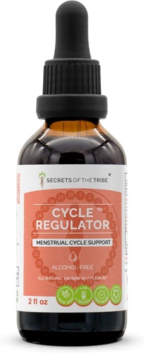 [BRSWGHDYOV5Q4AAV] Secretele Tribului - Regulator Ciclu, Suport Ciclu Menstrual, Supliment Herbal Blend Drops Alcool-Liquid Extract (2 fl oz)
