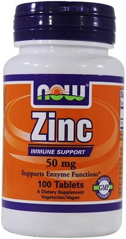 [BRSWIYYPAJ4QACLY] NOW Supplements, Zinc 50 mg, 100 Tablets