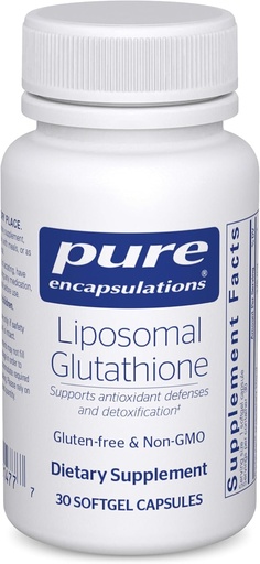 [BRSWIEYROMDGMFTO] Pure Encapsulations Liposomal Glutathione - Immune Support & Liver Detox* - Antioxidant Protection - with Setria Glutathione - Non-GMO - 30 Softgel Capsules
