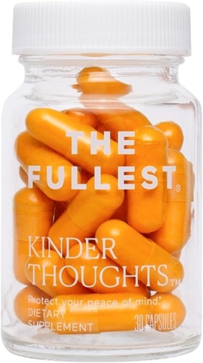 [BRSROBT5OF6QYGTK] THE FULLEST - Saffron Capsules - Boosts Mood, Energy, and Focus, Gluten- Free & Vegan, Indeholder safran, gurkemeje og Curcumin, 30 Kapsler