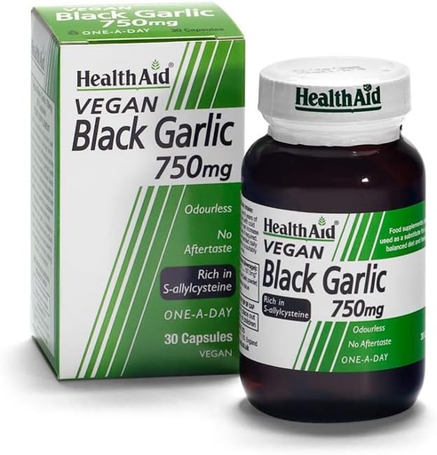 [BRSWIZQODN5BU2DM] HealthAid Black Alho 30 Vegicaps 750 mg