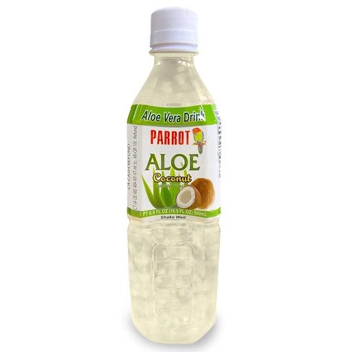 [BRSW2AIYA4BQMCL7] Parrot Brand Alo Vera Juice Bebe coco Flavor 500mL 16. 9 Ounce (Pack de 10)