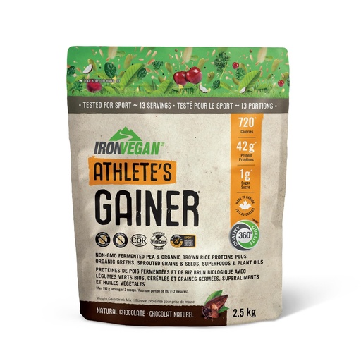 [BRSWG2Q5BZ6QIF3G] Ironvegan Gainer Chocolate Protein Powder, 2500 GR