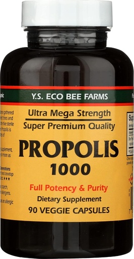 [BRSWIGT5BMFBEDDM] YS BEE FARMS Propolis 1000 MG, 90 CT