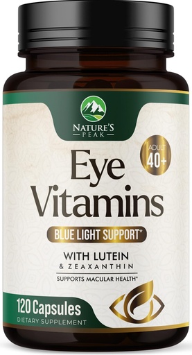 [BRSROFA2C4MBSHTJ] Eye Vitamins Supplements - 3x Strength Eye Health Vitamin with Lutein and Zeaxanthin - Vision Macular Health & Dry Eyes Support With Zinc, Vitamins C E & Minerals, Bottled in USA - 120 Capsules