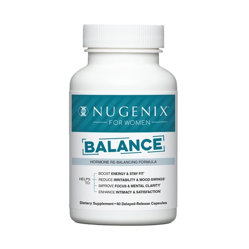 [BRSRAZD5O4NAO3LK] Nugenix for Women: Balance - Hormone Balance for Women - 60 Count | Improve Focus & Mental Clarity, Reduce Mood Swings, Boost Energy, Menopause, Enhance Intimacy