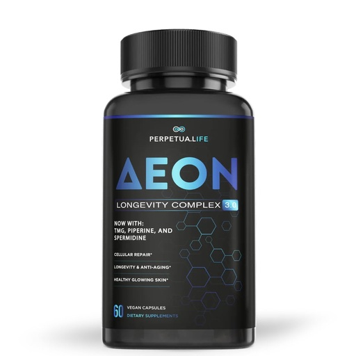 [BRSW2FQ6PMFREF3Z] AEON Liposomal NAD+ Longevity Complex, with NAD+, NR, Resveratrol, Quercetin, Fisetin, L Theanine, TMG, EGCG, Spermidine, Astragalus, Anti-Aging Supplement, Vegan, 60 Capsules