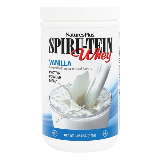 [BRSWIYTYDEJWCFDA] NaturesPlus SPIRU-TEIN WHEY Shake, Vanilla - 1.05 lb - Whey Protein Powder - with Spirulina, Vitamins & Minerals - Gluten Free - 14 Servings