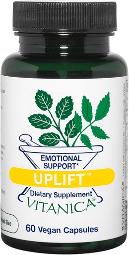 [BRSWIY37OIBAYD3E] Vitanica Uplift, Mood and Emotional Support, Vegan/Vegetarian, 60 Capsules