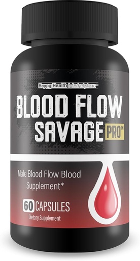 [BRSRAFDRPMOWCELO] Blood Flow Savage Pro - Nuestras mejores cápsulas de flujo de sangre - Healthy Blood Flow Natural Formula - Soporte Hombres Blood Flow Savage Grow Max Su Circulación del cuerpo - Mens Blood Flow Suplemento Max Blood Flow