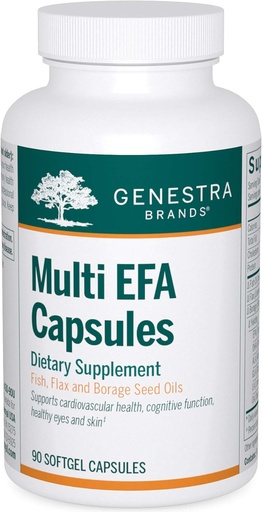 [BRSWIFIRA4MQGEAV] Genestra Brands Multi EFA Capsules | Unique Blend of Fish, Flax, and Borage Seed Oils | 90 Softgel Capsules