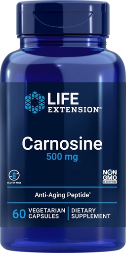 [BRSWKZYYBN5GCCTY] Carnosine, Healthy Aging, Exercise Recovery, Gluten-Free, Non-GMO, Vegetarian, 60 Capsules