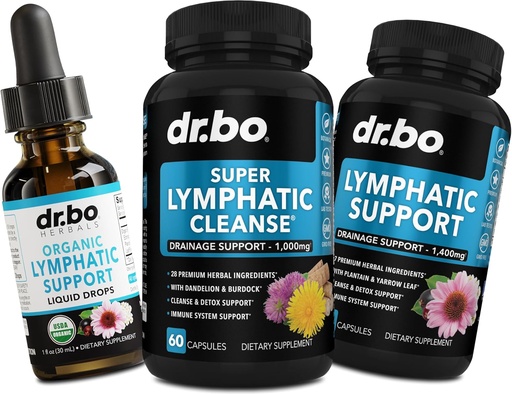 [BRSRAZAFAAHAAEI2] Lymphatic Drainage Supplements Pills & Drops - Organic Lymphatic Support Liquid Drops Cleanse Capsules with Echinacea, Ginger, Dandelion, Red Root Supplement Lymph Node Detox Cleanse System Drainage