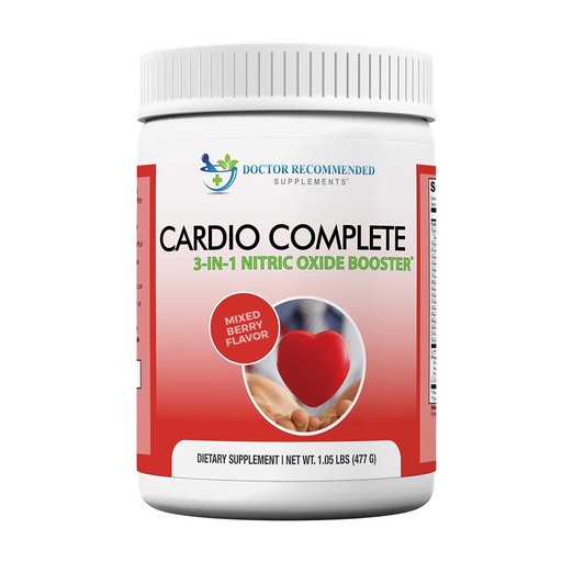 [BRSRMGI3OQBBSDIY] Cardio Complete - Heart Health Support Powder Supplement - 3-in-1 Nitric Oxide Booster with 5,000 L-Arginine, 1,000mg L-Citrulline, and Hawthorn Berry