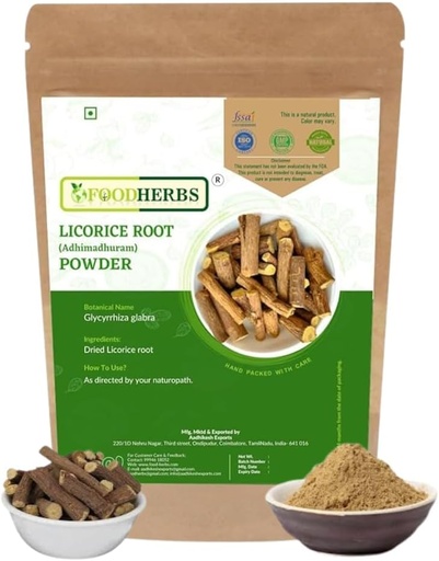 [BRSRABQCOZYGOH3H] Adhimadhura.m Powder | Mulethi | Pure Licorice Root | 200g | Helps in Cough, Cold & Sore Throat | Helps in Lightens Skin Tone | Helps with Scalp Infections | Wellness & Health Support