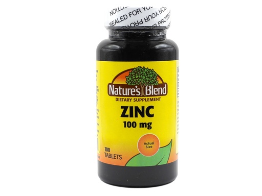 [BRSWIYYOAEGWGET2] Nature's Blend Zinc Gluconate 100 mg, 100 Tablets