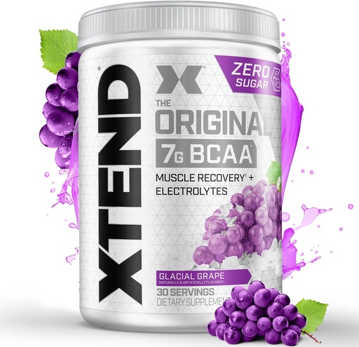 [BRSWIHTQBUJREHAV] Xtend XTEND Original BCAA Powder 7g BCAA and 2.5g L-Glutamine, Sugar Free Post Workout Muscle Recovery Drink with Amino Acids for Men & Women, 30 Servings