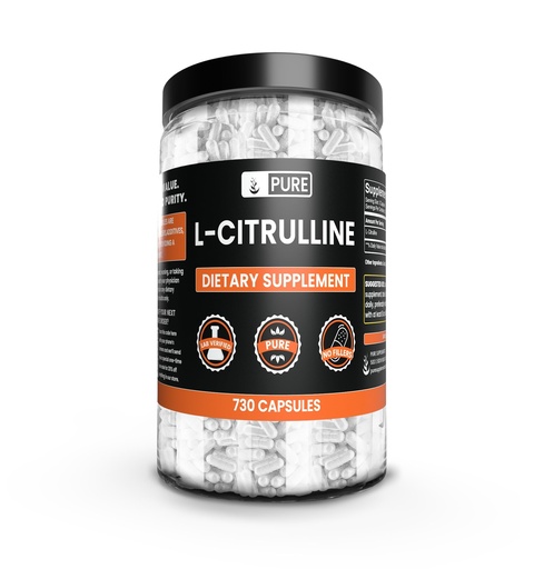 [BRSROHYPCIDWM2YZ] Pure Original Ingredients L-Citrulline No Magnesium Or Rice Fillers, Always Pure, Lab Verified (730 Capsule)
