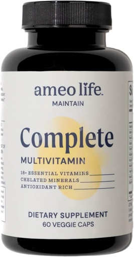 [BRSW2BQPDEFGO3L6] Daily Multivitamin for Adult Men & Women – Chelated Multivitamins with Zinc, Biotin, Iodine, Chromium, Manganese & Vitamins A, B6, B12, C, D, E – Complete Immune & Energy Support – 60 Capsules