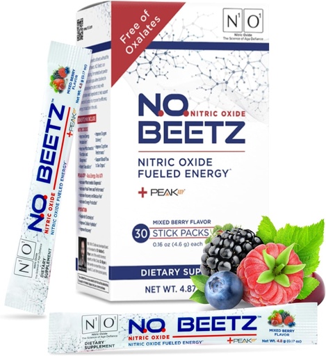 [BRSROCQLBUHQ4EY6] N.O. Beetz Nitric Oxide Supplement for Pre-Workout & Endurance 