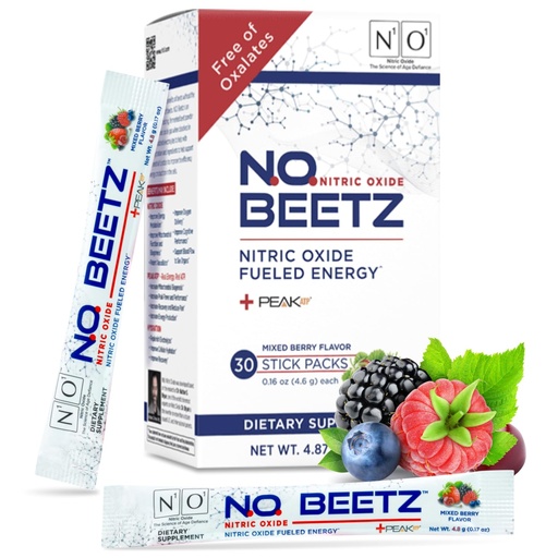 [BRSROCQLBUHQ4EY6] N1O1 N.O. Beetz Nitric Oxide Supplement for Pre-Workout & Endurance | Beetroot, Peak ATP & Electrolytes for Energy & Hydration | Boosts Blood Flow & Muscle Recovery | No Mess, 30 Servings