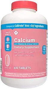 [BRSWGYINCEDQYHT2] Member's Mark Calcium 600mg with vitamin D-3 600Tablets