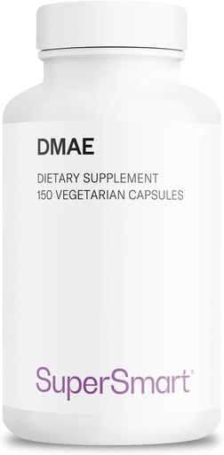 [BRSWIHQZBEDWGF3O] Supersmart - DMAE Supplement 390mg per Day (Dimethylaminoethanol) - from DMAE Bitartrate - Choline Production | Non-GMO & Gluten Free - 150 Vegetarian Capsules
