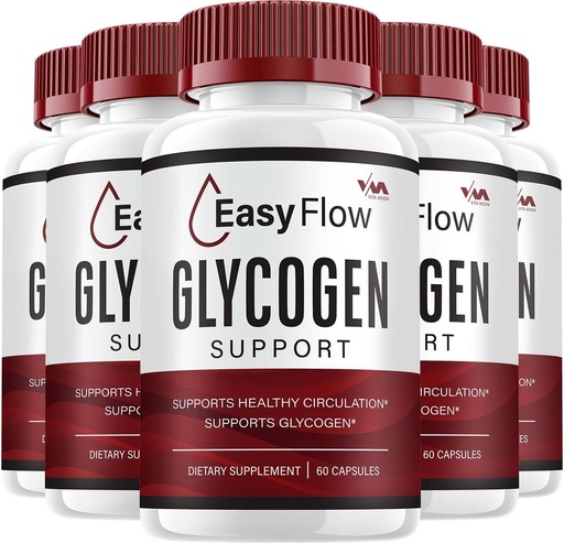 [BRSRAAY3PINB4DQZ] (5 Pack) EasyFlow Glycogen - EasyFlow Kapsulės Valiklis, EasyFlow Pills, Advanced Formulės bendram sveikatingumui, EasyFlow Glycogen atsiliepimai, 300 kapsulių