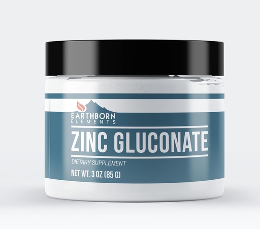 [BRSRMYIZCQARSFDL] Earthborn Elements Zinc Gluconate 3 oz, Always Pure, No Fillers Or Additives