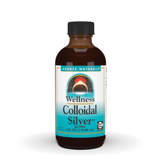 [BRSWIYT6B4EGOHLK] Source Naturals Wellness Colloidal Silver 30 ppm - 4 Fluid oz