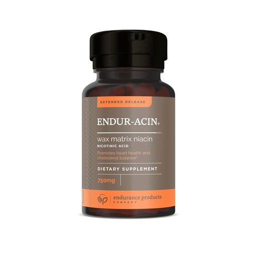 [BRSWKZT3CQDBMELC] ENDUR-ACIN - Niacin B3 - ER (Extended Release)750 mg (200 ct) | Nicotinic Acid Formula Supporting Healthy Heart & Cholesterol Balance with Low-Flush 4-8 Hour Timed-Release Matrix