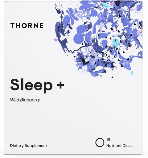 [BRSRMZICAEPRS2A4] THORNE Sleep + Dissolvable Supplement Disc - Chamomile, L-Theanine and Melatonin for deep, restful Sleep - 15 Servings