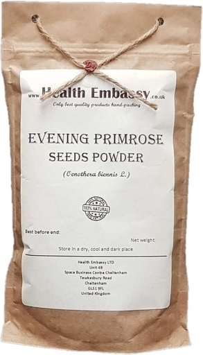 [BRSWKZAZOMMRWD36] Embaixada de Saúde Evening Primrose Seeds Powder | Oenothera biennis L | (50g)