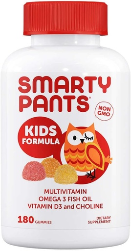 [BRSRAZQ3OIMQO3AY] Chung chung Smarty Pant Kids Complete Multivitamin, 180 Gummies Bundle, Multivitamin Plus Omega 3, vitamin D3 và vitamin B12, 45 ngày cung cấp