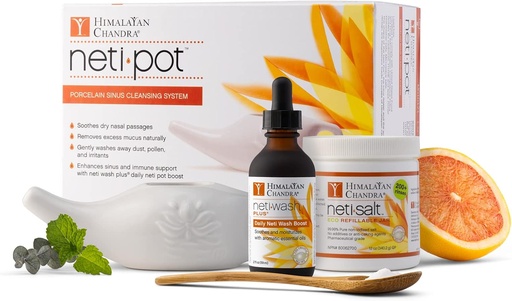 [BRSWIYQ6BEBBC2DU] Himalayan Chandra Neti Pot Complete Sinus Cleansing System Starter Kit