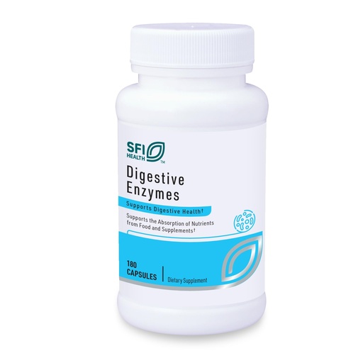 [BRSWIFAROUMBUFI3] Klaire Labs SFI Health Digestive Enzymes - Gut Health Supplements with Lipase, Amylase & Protease Enzymes for Digestion - Aid Nutrient Absorption - Help Occasional GI Discomfort (180 Capsules)